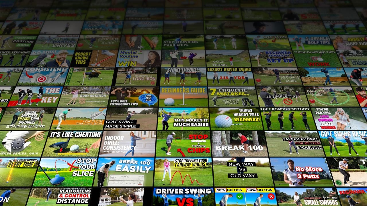 The Learning Lab floor — the curated library of coaching videos, receding into the distance